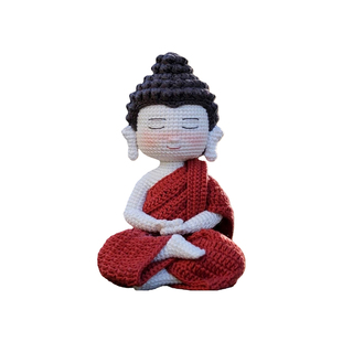 正版原创diy观音菩萨佛陀摆件手工释迦摩尼毛线编钩针玩偶材料包