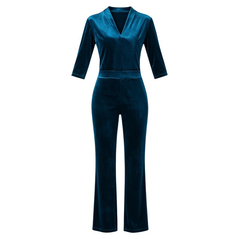 梵舒2025新款丝绒形体训练服女气质礼仪导师服仪态体态走秀模特