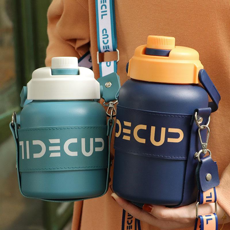 316不锈钢保温杯批发大容量网颜红便携高户外值学生水杯吸管男女