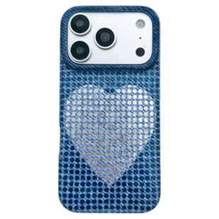 由里公园ins韩系复古牛仔蓝闪闪爱心星星17适用18pro苹果18ProMax手机壳iPhone16全包14新款16Promax保护套女
