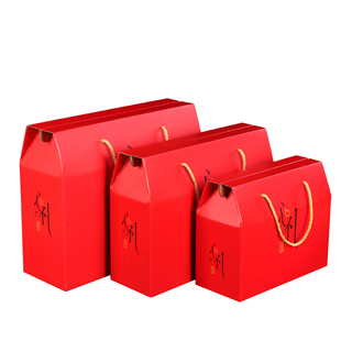 春节通用礼品盒月饼海鲜熟食包装盒红枣伴手礼提盒定制包邮批发