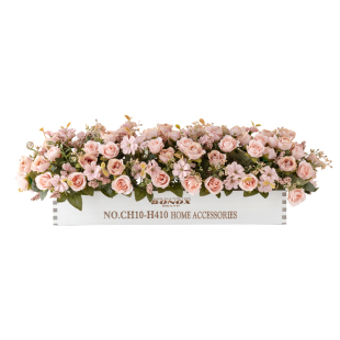 RoomTour加长栅栏假花仿真花摆设花艺摆件柜顶花摆花冰箱顶装饰花