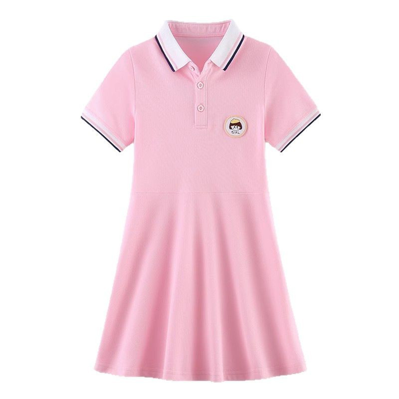 女童高尔夫连衣裙夏季短袖球裙子