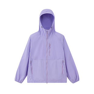 JEEP户外山系防晒衣女款新款夏季薄款防紫外线透气紫色防晒服外套