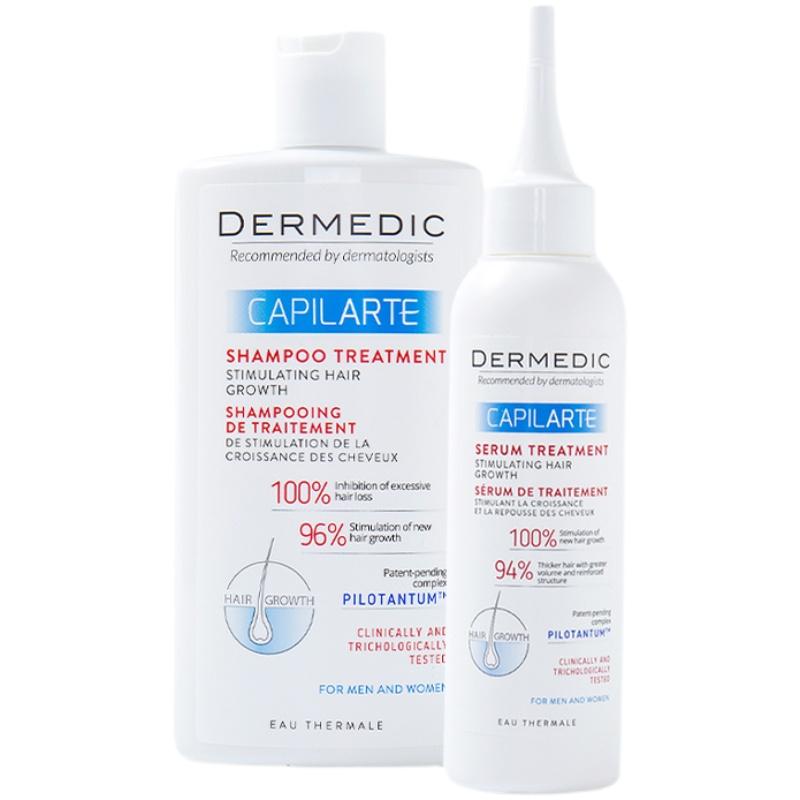 dermedic防脱发洗发水生发精华液