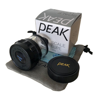 PEAK必佳放大镜10倍15倍20倍30倍50倍100倍刻度测量工业放大镜