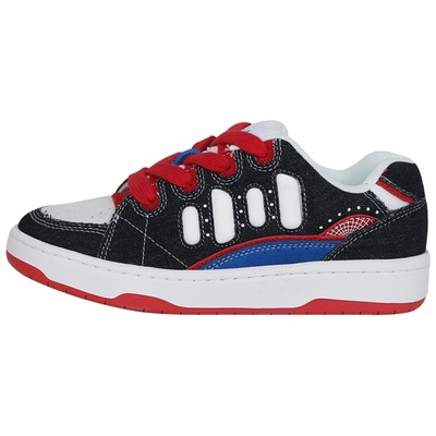 顽刻多色撞色拼接男女滑板鞋