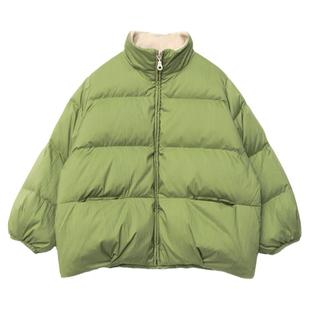 知了童装 女童短款面包羽绒服宽松90白鹅绒羽绒外套儿童冬装51567