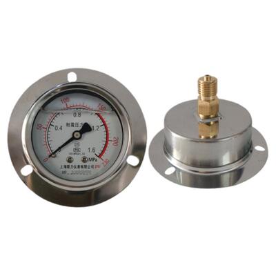 上海联力轴向油压表耐震压力表