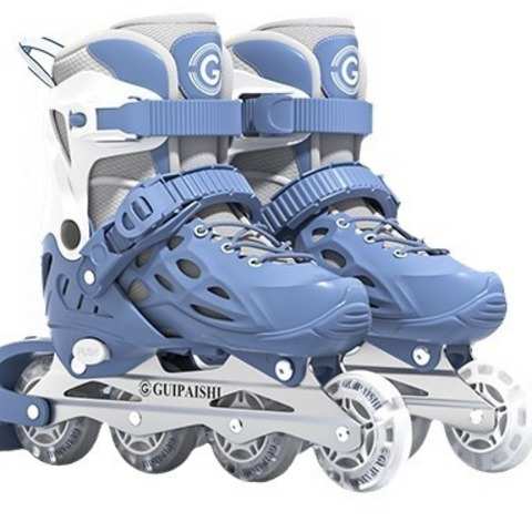 儿童溜冰鞋男童轮滑鞋女童男孩6-12岁滑冰滑轮旱冰鞋直排轮鞋轮滑