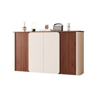 实木鞋柜家用门口收纳柜一体靠墙2026新款入户门玄关柜室内储物柜