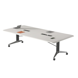 可移动折叠会议桌长条桌培训桌拼接办公桌子带轮洽谈桌超大办公桌