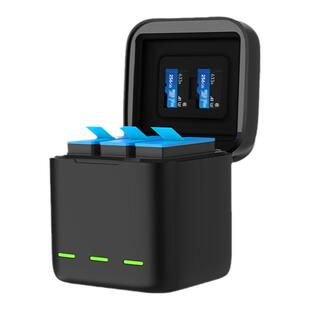 GoPro12/11/10/9/8/7/6/5电池充电器三充座充快充运动相机3C认证