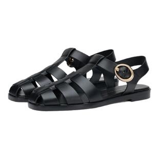 SW VILLA FISHERMAN SANDAL 金属扣平底渔夫鞋凉鞋女