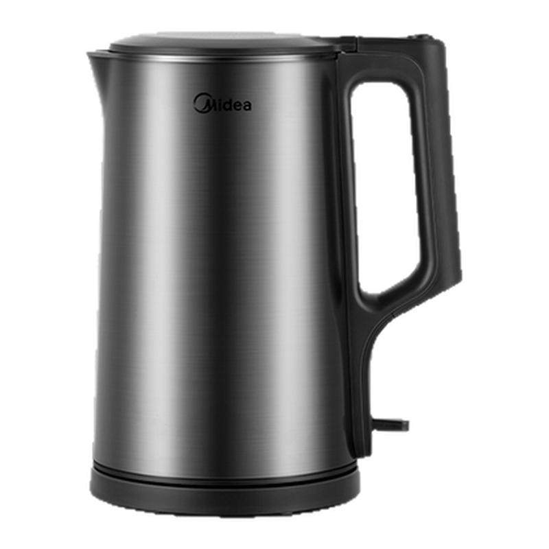 政府补贴美的烧水壶家用1.7L不锈钢电热一体开水壶自动断电热水壶