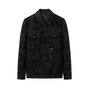 商城同款杰尼威尼含绵羊毛翻领冬季新款羽绒服男中长款休闲外套