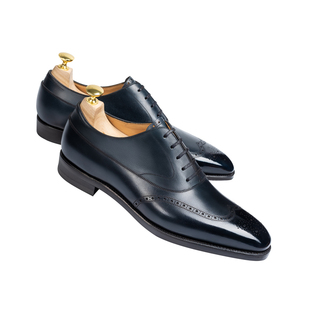 Mattina Berlioz秋季新款真皮固特异H楦正装绅士布洛克牛津鞋婚鞋