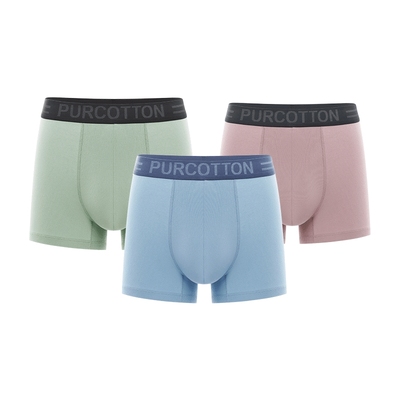 全棉时代男士抗菌内裤3条装