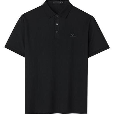 海澜之家翻领商务印花短袖POLO衫