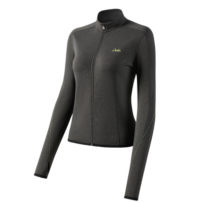 361加绒瑜伽服外套运动上衣长袖