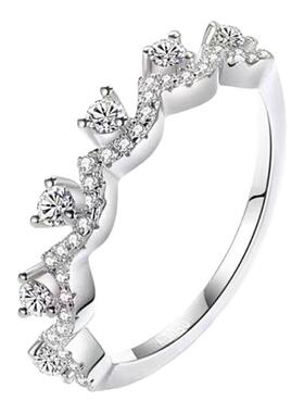 半圈花边蕾丝戒指时尚