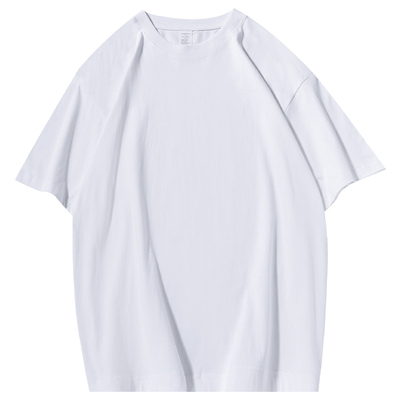 男士220g纯棉重磅美式短袖T恤