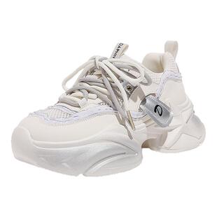 达芙妮厚底增高老爹鞋女2026春季新款潮流百搭运动鞋时尚休闲女鞋