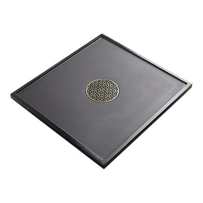 天然乌金石茶盘定制尺寸茶桌配件内嵌入式家用整块盖板茶台漏水板