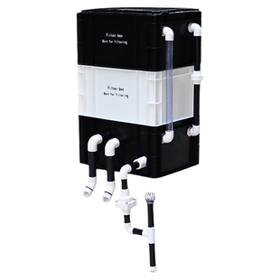 内置水泵周转箱隐藏款水泵过滤箱鱼缸过滤器水循环系统滴流过滤盒