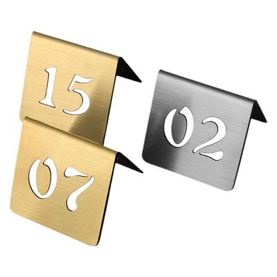 不锈钢立式号码牌定制定做