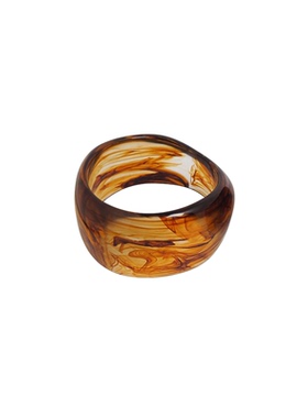 欧美不规则设计感树脂亚克力手镯