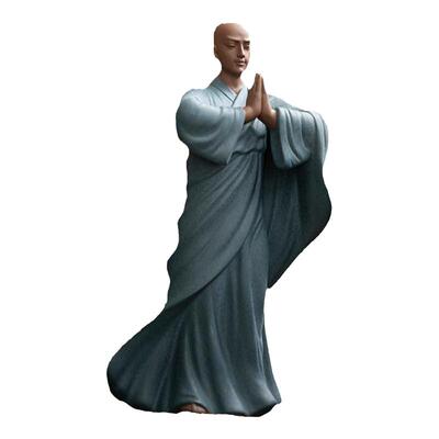 聚顺缘茶桌装饰小和尚摆件