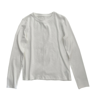 软糯亲肤~纯色圆领长袖t女！秋冬百搭显白弹力修身内搭上衣打底衫