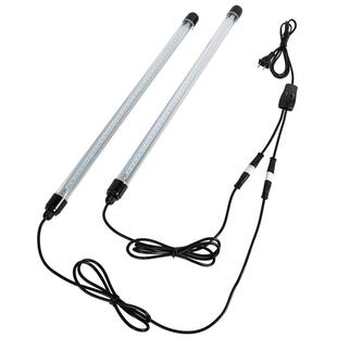 鱼缸灯管led灯防水超亮t8增艳一拖二节能水草水族箱龙鱼灯草缸灯