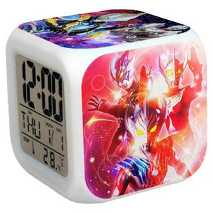 塞罗贝利亚捷德奥特曼周边学生儿童七彩夜光多功能充电闹钟定制