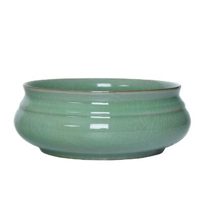 室内瓷香炉陶瓷烧香炉家用供奉祭拜炉大号礼佛寺庙用品香道插香炉