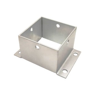 防腐木固定底座葡萄架立柱脚套方管铁镀锌角码304不锈钢连接配件