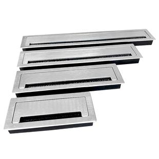 铝合金穿线盒电视柜桌面孔盖板办公桌线孔盖长方形电脑桌装饰孔洞