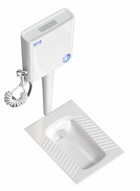 家用陶瓷蹲便器冲水箱防臭厕所