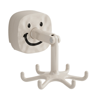 厨房旋转挂钩免打孔厨具锅铲六爪吸盘壁挂置物架勺子铲子收纳神器