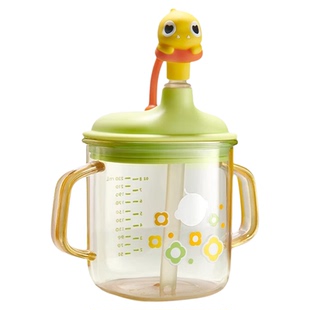 babycare儿童牛奶杯1-3岁以上宝宝奶瓶PPSU直饮吸管杯霸王龙水杯