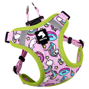 遛狗狗胸背带可爱工字中小型犬外出专用品宠物马甲背心式牵引绳子