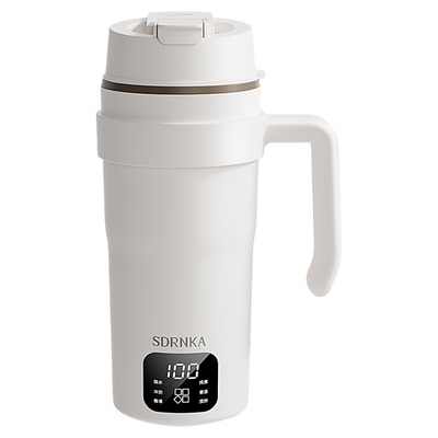 日本SDRNKA便携式外出泡奶恒温杯烧水壶调奶器Type-C搅拌电热水杯