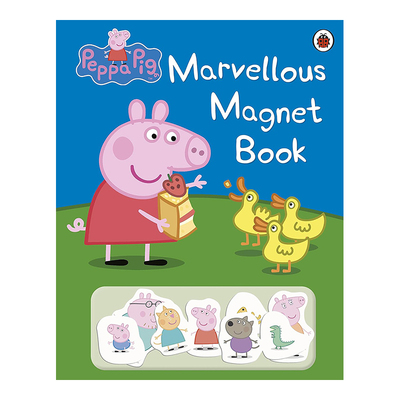 【预售】粉红猪小妹 不可思议的磁铁书Marvellous Magnet Book 3-6岁儿童趣味互动英文绘本书籍进口原版