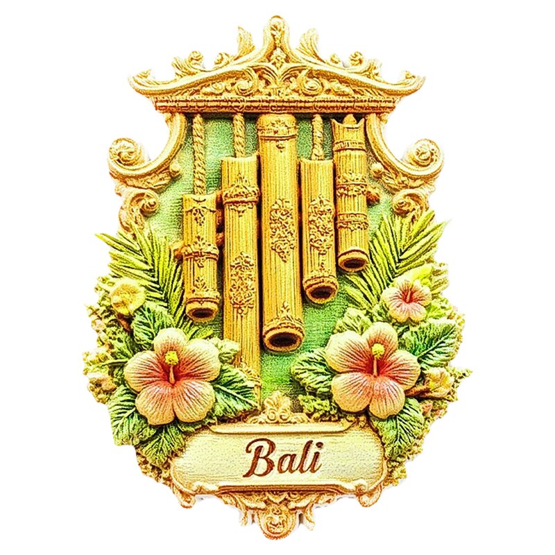 印度尼西亚文创冰箱贴雅加达巴厘岛婆罗浮屠大佛寺纪念品伴手礼物