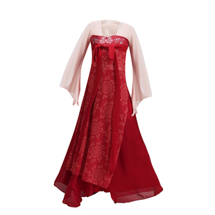 儿童古典舞演出服红色身韵纱衣练功服女童汉唐古典舞忆红妆舞蹈服