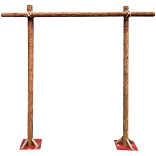 森系婚礼拱门木架子木桩花架爬藤架杉木杆白桦树干原木环创装饰架