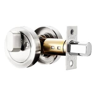 闭锁呆锁通道锁防盗圆形锁具加长平头锁无把手单舌锁隐形门锁暗锁