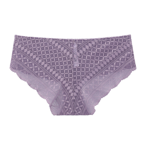 Etam性感法式全蕾丝内裤女镂空舒适透气亲肤三角裤W124DI0208