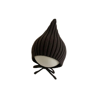 宝宝帽子婴儿精灵帽韩版纯色